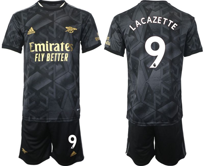 Men 2022-2023 Club Arsenal away black #9 Soccer Jersey